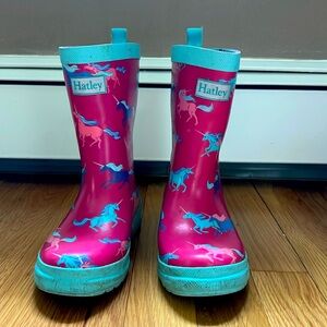Hayley Little Girls size 13 Unicorn Rain Boots